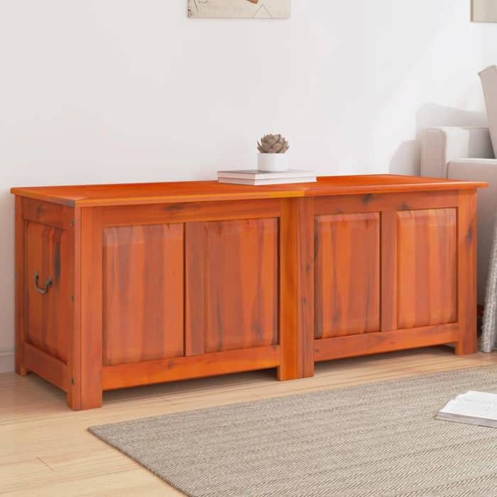 VidaXL Coffre de Rangement avec Couvercle, Boîte à Jouets, Armoire de Rangement, Organisateur de Salon Couloir, Marron Bois 364917