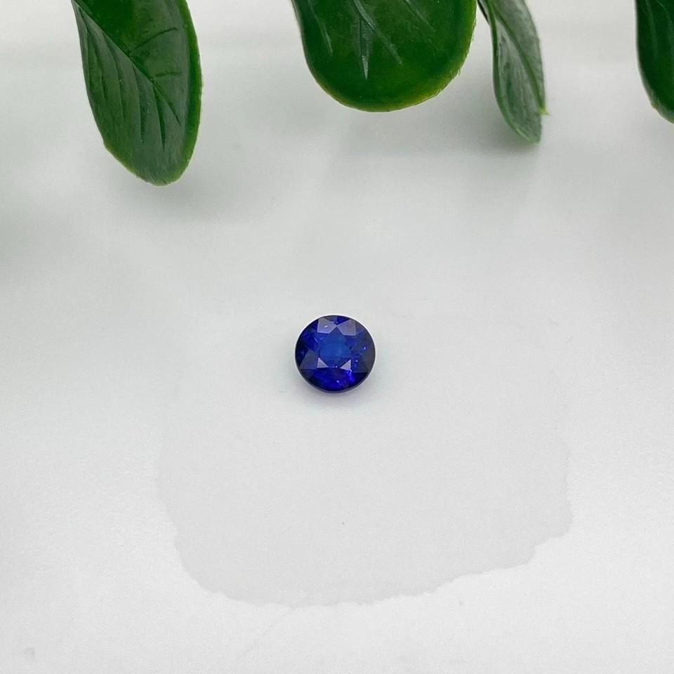 Certified 9.80 Ct Natural Kashmiri Blue Sapphire Round Cut Loose Gemstone