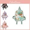 Cute Nylon Capybara Backpack For Preschoolers And Young Students In Vibrant Colors