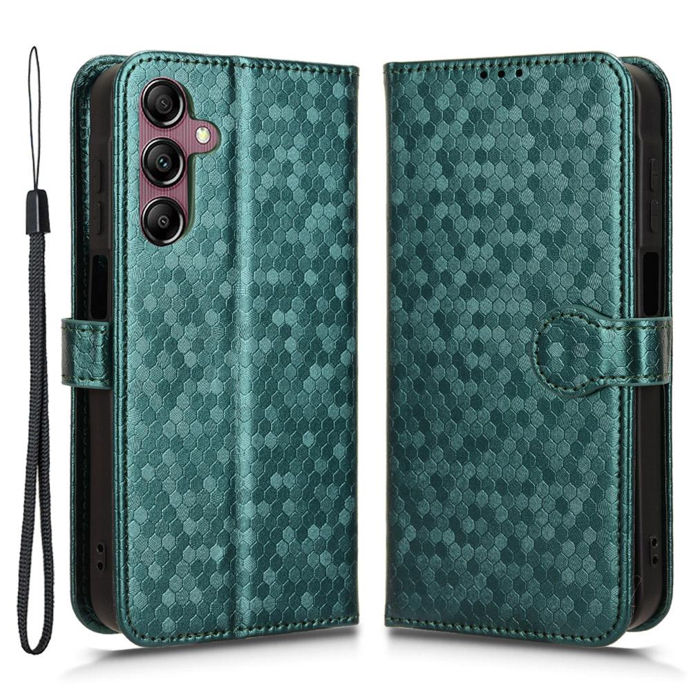 For Samsung Galaxy A15 4G/A15 5G Case Dot Imprinted Leather Shockproof Phone Stand Cover