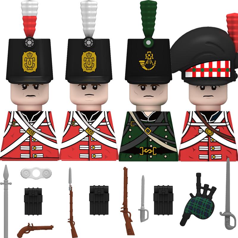 N001052 Neue mittelalterliche Napoleonkriege Soldaten aller Länder Actionfigur Herzog Marschall Schwert Kinder Mini Bausteine Spielzeug Geschenk