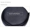 Women's Genuine Cowhide Coin Purse: 2026 Round Earphone & Card Holder Bag