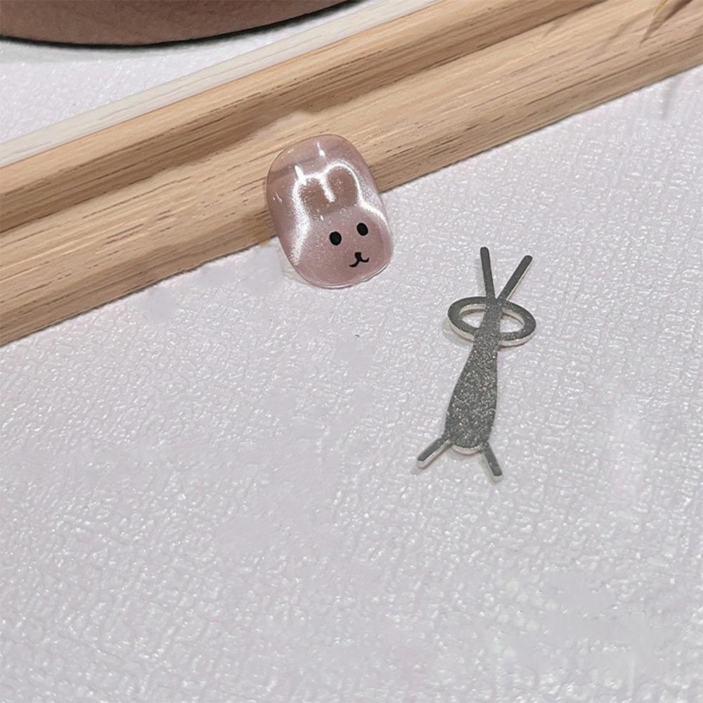 Iron Cat Eye Magnet for Nails Rabbit Shaped Guide Nail Magnet Line  for Nail Art Accessories