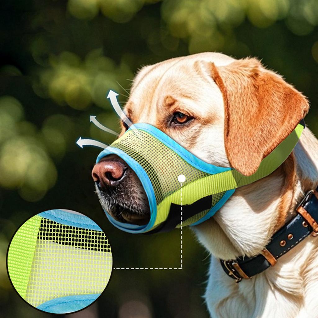 Korbmaulkorb für mittelgroße Hunde, Humaner Maulkorb zur Verhinderung von Beißen und Fressen von Abfall, Abdeckung hilft Hunden, sich an das Maulstück zu gewöhnen, Verstellbarer Maulschutz