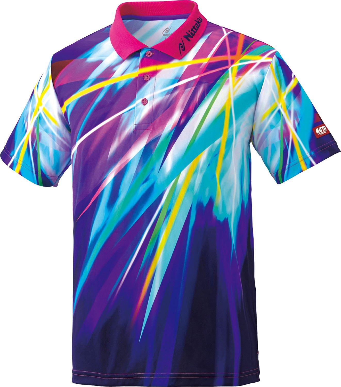 

Nittaku Игра для настольного тенниса Темно-синяя Размер S Футболка, Люциан, Унисекс, NW2161, (02),