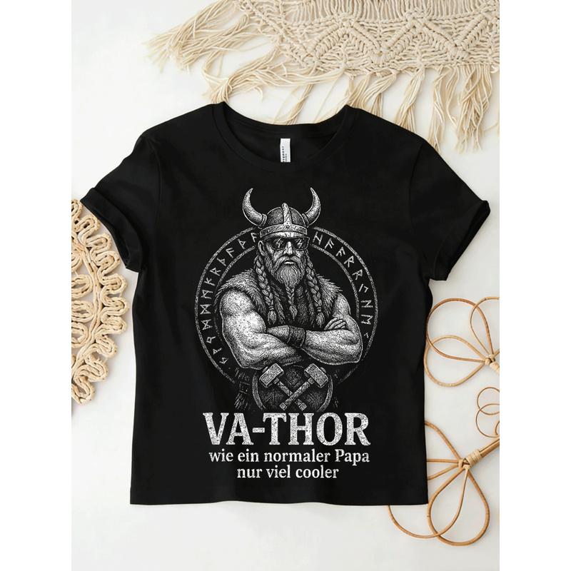 Papa Geschenk Dad T-Shirt Vatertag Shirt Herren Lustiges Dad T-Shirt für Männer Frauen Unisex Ganzjahres-T-Shirt