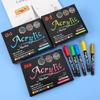 High Value Acrylic Marker Multi Color 12 24 36 Color Set Color Pen Children' S Students Painting Marker Pen GN.7100 12 Color Set