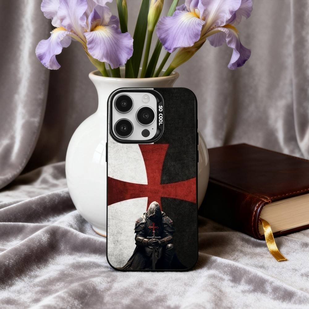 C-Crusaders-S T-Templar-R K-Knight Phone Case For iPhone17,16,15,14,13,12,11 Plus,Pro Max Black Candy silver phone case