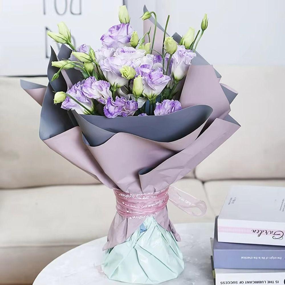 Plastic Flower Bouquet Base Quick Wrap Flower Base Bouquet Wrapping  for Flowers Store Party Shop