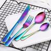 Stainless Steel Cutlery Set: Western Dining Two-Piece Gift Box & Four-Piece Plated Set.