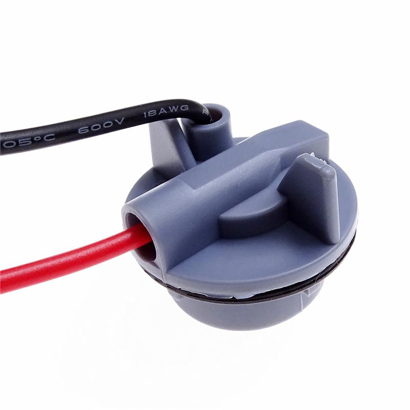 1 par de chicote de fiação de lâmpada de LED para carro, base de lâmpada para soquete de lâmpada 1156, conector adaptador, acessórios de luz de carro ABS
