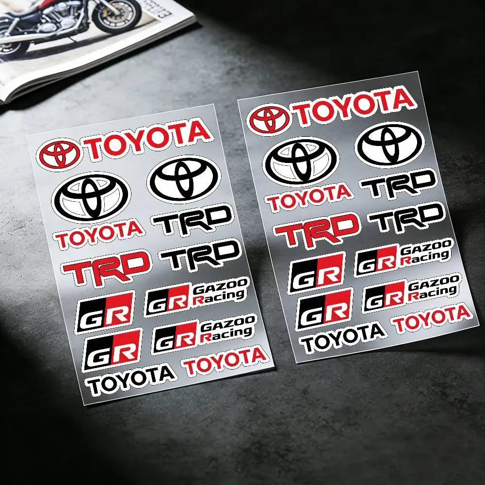 FOR TOYOTA TRO GR Waterproof Reflective Scratch Cover Sticker Universal Decor Decal For Car Motorcycle Helmet Refrigerator