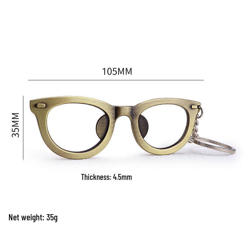 Multifunctional Metal Keychain: Glasses and Beer Bottle Opener Pendant Gift.