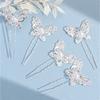 6PCS Pearl Hairpin Firm Fixation Hairstyles Bridal Rhinestone Diamond Wedding Accessories Hair Tools