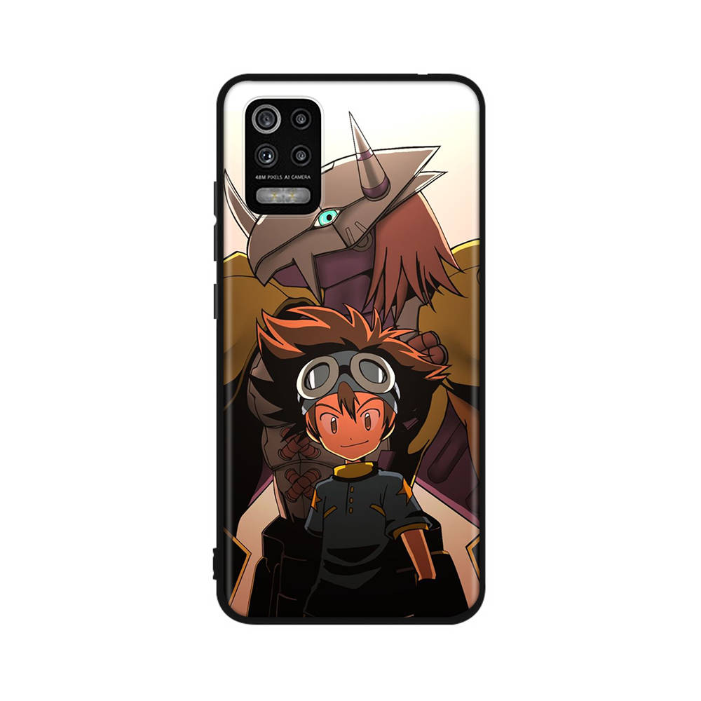 DT33 Digimon Case for iPhone 16 15 Plus 14 13 12 11 Pro 8 7 6S 6 SE 5S X XR XS Max Realme C30 C33 C31 9I Huawei P30 Black Soft Cover