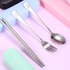 Chinese Metal Chopsticks 304 Stainless Steel Chopsticks Portable Travel Chopsticks Sushi Hash Reusable Food Stick