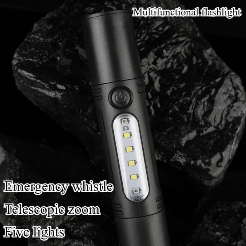 New Model High Brightness Flashlight Zoomable Outdoor Home Use Super Bright White Laser Lighting Mini Portable Charging