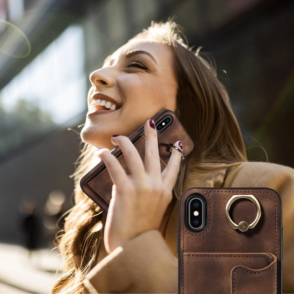 Uchwyt pierścieniowy na karty, gniazda, etui na telefon iPhone X, iPhone XS, iPhone XR, iPhone XS Max