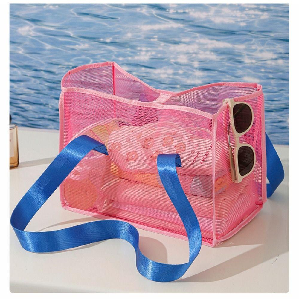 High Quality Large Capacity Mesh Bag Multistyles Protable Swimming Beach Bag Reusable Storage Bags