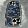 Dark Blue Floral Case for Samsung Galaxy S26 Edge S25 S24 S23 FE S22 Ultra Plus A73 5G A72 4G A71 A57 A55 A56 A51 4G TPU Cover