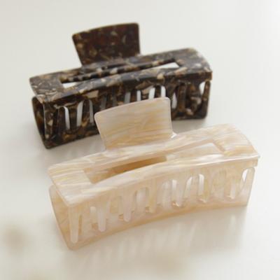 J.Lauren French Cellulose Rectangular Hair Claw Clip H0836