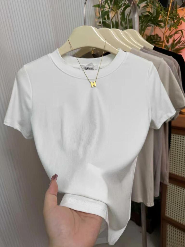 A6 High-Stretch Slim Fit T-Shirt, 92% Cotton, 8% Spandex