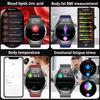 2025 New Health Non Invasive AI Diagnostic Smart Watch ECG BP Men's Three Highs Uric Acid Blood Fat Bluetooth Call Smartwatches