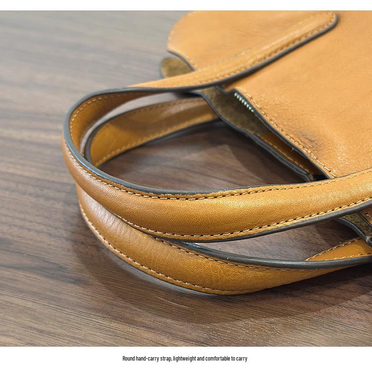 2025 Spring Casual Women's Genuine Leather Tote: Versatile Cowhide Shoulder/Crossbody Handbag