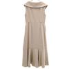SNIDEL No sleeve Big Collar Trench Coat Mermaid Long dress beige Women Used