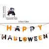 Decorative Happy Halloween Paper Banner Hanging Pumpkin Letter Flag  Haunted House