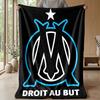Olympique Marseille Theme blanket Soft Flannel Fleece Blanket Warm Lightweight Throw Blanket for Home Sofa Bed