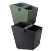 Coffee Knock Box Espresso Grounds Container Coffee ABS Bucket Anti Slip Powder Beveled Residue Barista Accessories Maker Tools