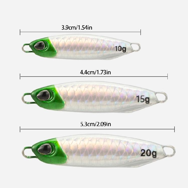 Colored Artificial Lures Features Double Hook and Slow Sinking Properties for Enhancing Fish Attraction
