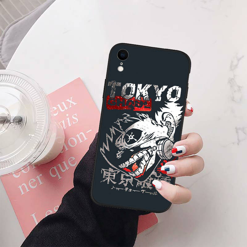 Pouzdro na telefon Tokyo Ghoul pro iPhone 6 6s 7 8 11 12 13 14 15 XS Pro Max XR X SE Samsung S20 S21 S22 S23 S24 FE Ultra S8 S9 S10 Plus Lite S21S S10E