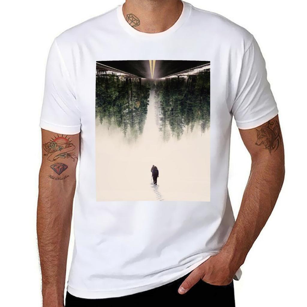 Neues Reise T-Shirt Lässig Locker Tägliches Trage T-Shirt