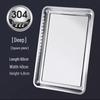 ZLIII 304 Stainless Steel Rectangular Solid Steaming Tray