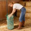 Hay Nets for Horses, 4PCS, 0.9 m Extended Length, 38 x 38 mm Holes, PE Material, with Four Carabiner Hooks, Hanging Slow Feed Hay Nets for Horses,