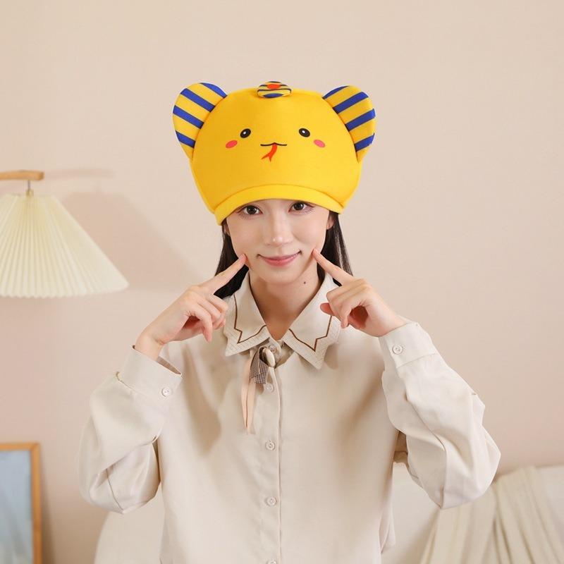 Snake mascot, snake little golden snake hood hat, cartoon hood, performance props