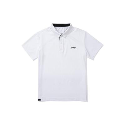 Li Ning Quick-Drying Breathable Sports Polo Shirt Men Tops White APLR085-2