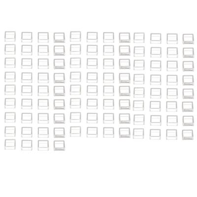 100Pcs Tactile Switch Cover Tact Touch Button Cap Square Transparent ABS Set Kit