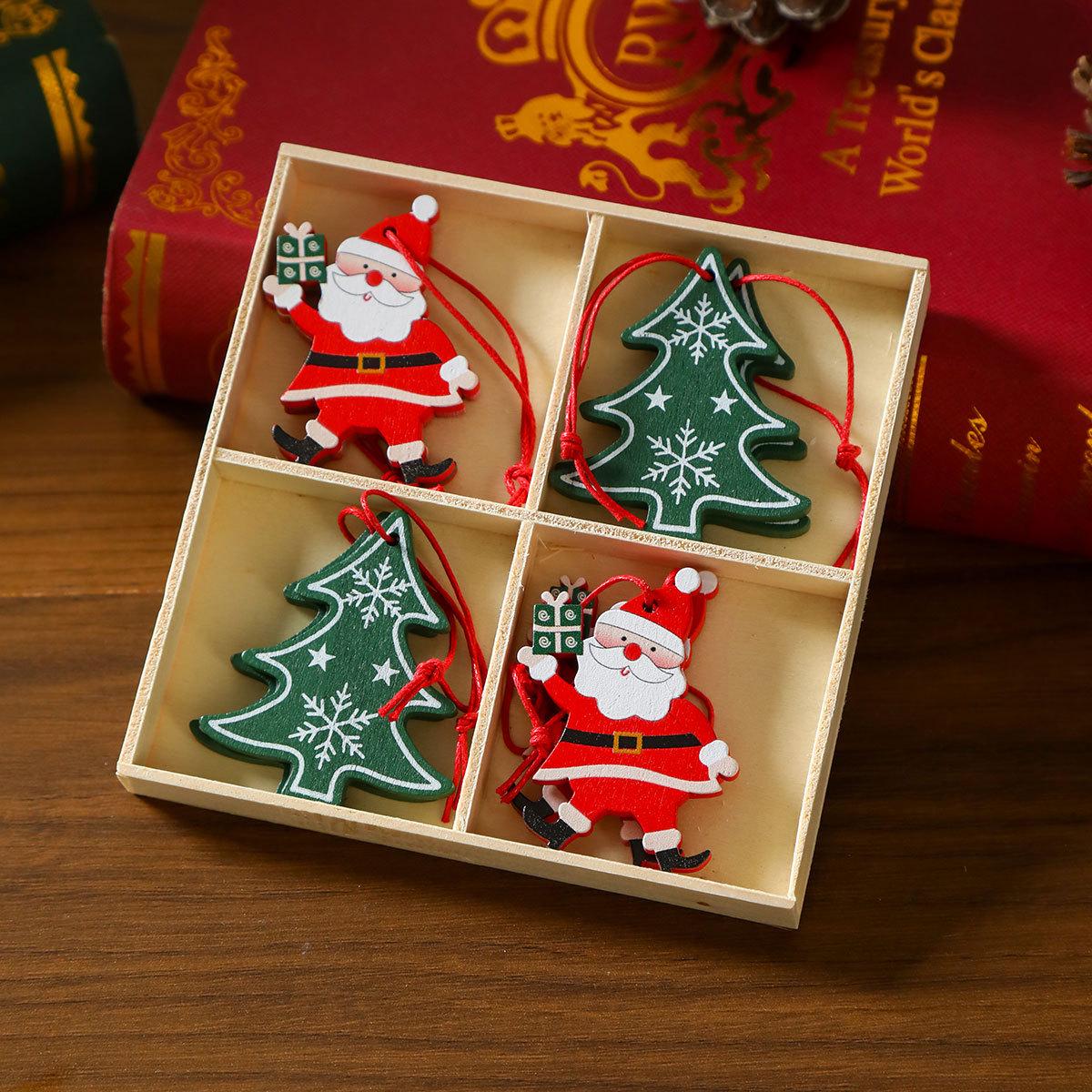 

Exquisite Wooden Christmas Ornaments Box: Tree Decorations & Small Gifts