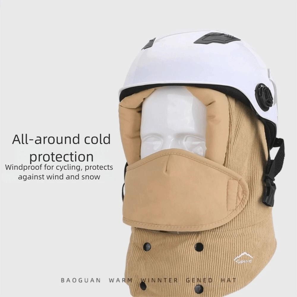 Anti Fog Winter Mask Hat Removable Mask Warm Ski Hat Simple Riding Lei Feng Hat Hiking