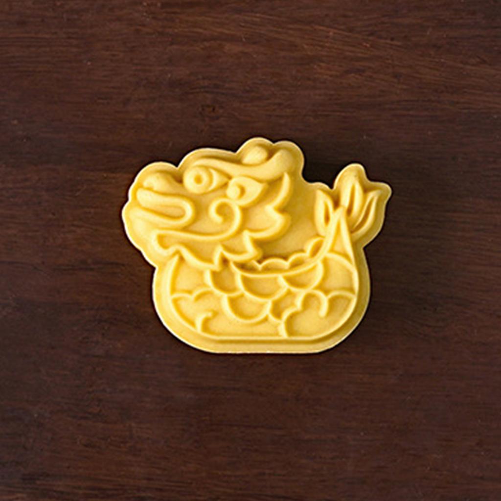 Hand Pressed Mooncakes Mold Dragon Boats Green Bean Cake Mould Dessert Molds Ice Skin Pastries Moulds for Baking Lover