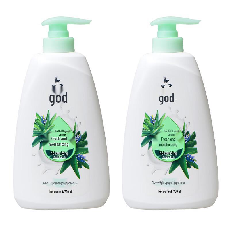 Liùshén Fresh & Silky Moisturizing Shower Gel (2 X 750ml)