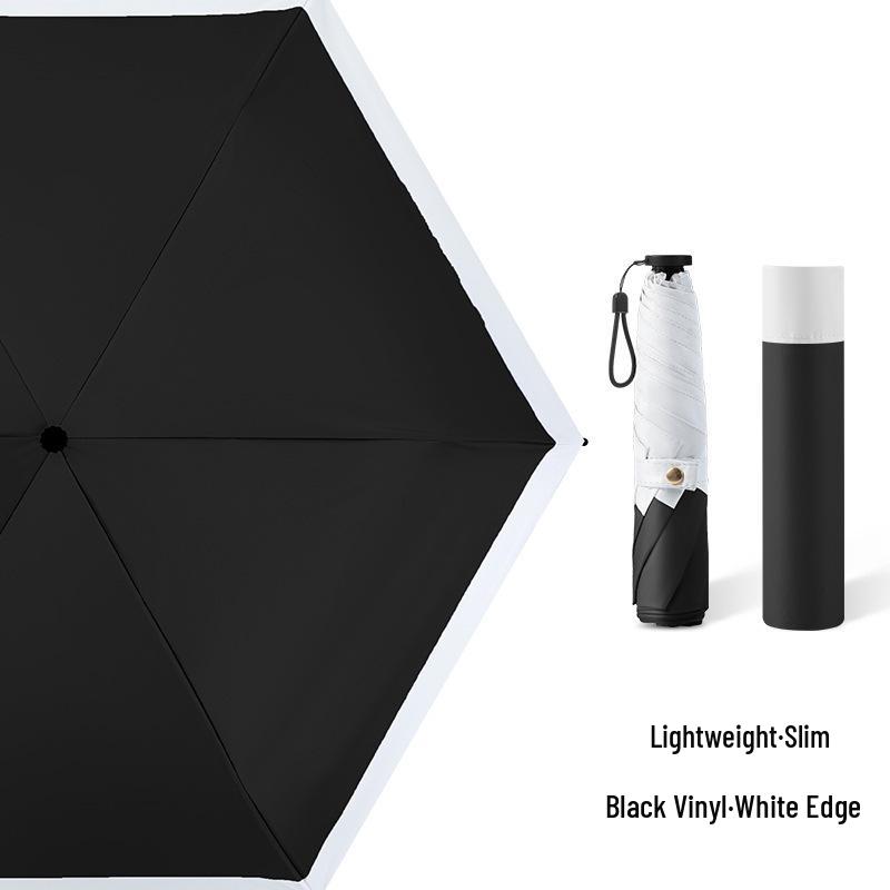 Ultra-light Carbon Fiber Sun & Rain Umbrella - Lightweight, Three-fold, UV Protective Parasol.