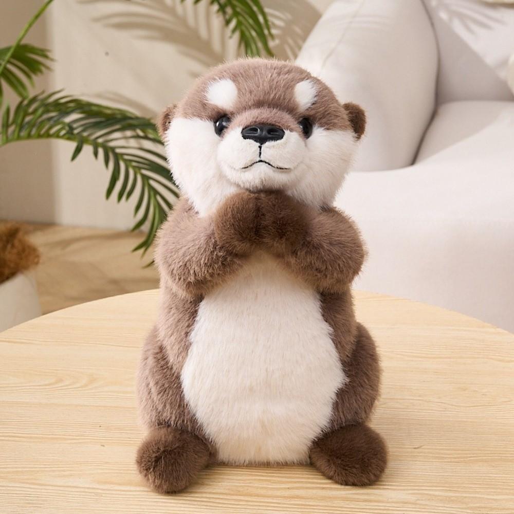 Cute Cartoon Otter Plush Toy 15/25/35cm Fluffy Otters Plushies Doll  Children's Birthday Gifts