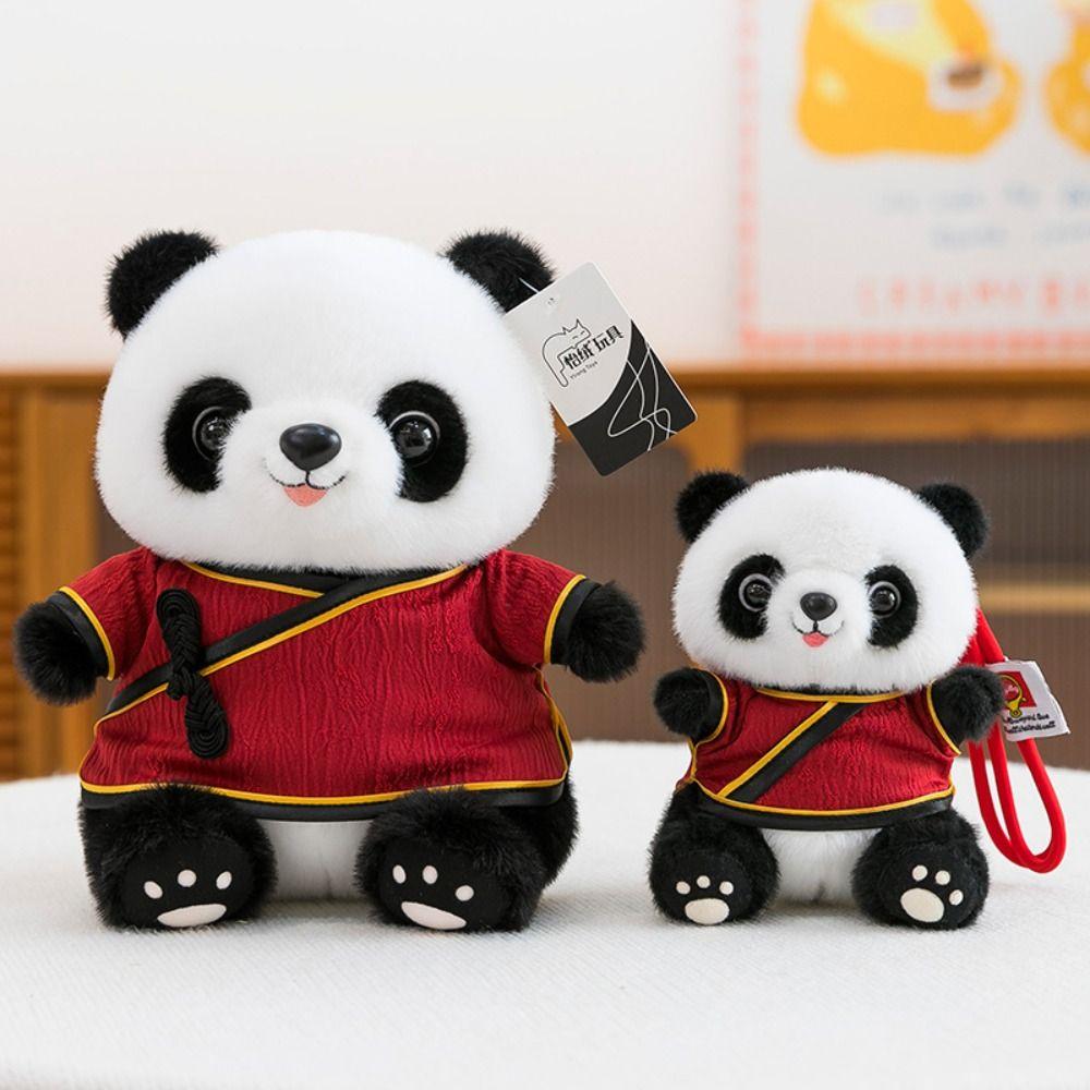 Chinese Style Plush Panda Pendant Soft Pillow Stuffed Animal Toys Panda Plush Toy  for Children