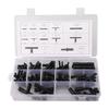 Kit Assortimento Connettori Sottovuoto 113 Pezzi Tubi Sottovuoto Automobilistici Connettori a T Giunti Tubo Spruzzatore Acqua Tubo di Collegamento Tergicristallo Auto