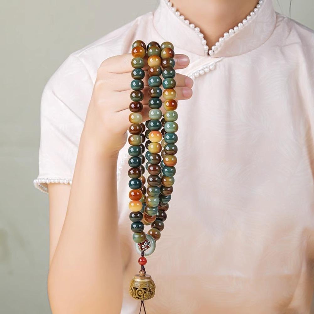 Jewelry Dunhuang Bodhi Bracelet Colorful Beaded Handheld Necklace Rosary Beads Bracelets Gifts