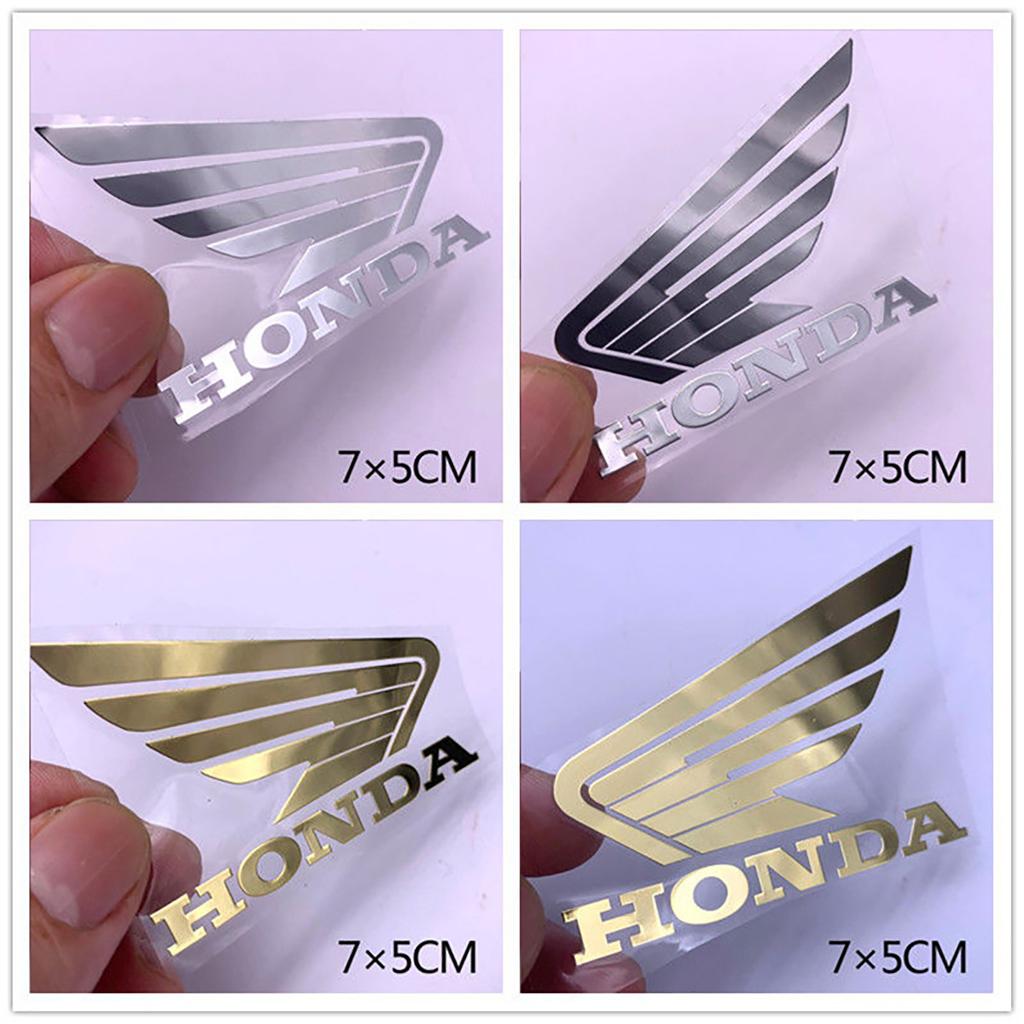 Metal Honda Sticker Logo Motorcycle Helmet Wing Emblem Decal